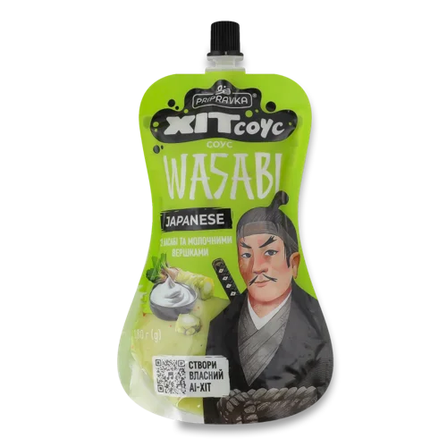 Соус з васабі та молочними вершками Wasabi Japanese, Хіт соус, д/п, 180г