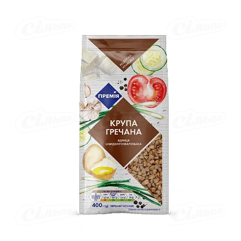 Крупа «Премія»® гречана ядриця швидкорозварювальна, 0,8кг