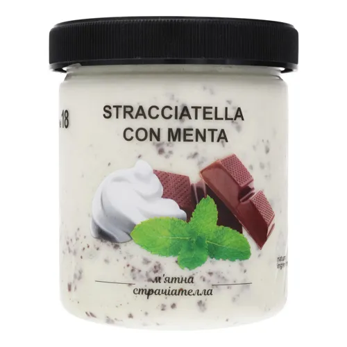 Морозиво М'ятна Страчіателла La Gelateria Italiana п/б 330г