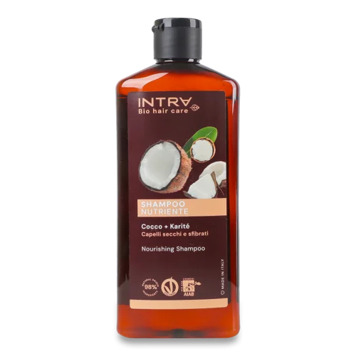 Шампунь для Живлення Волосся Coconut&Shea Butter, Intra, 250мл