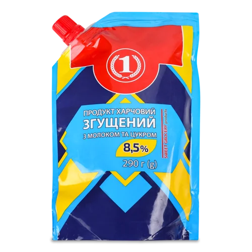 Згущене Молоко З Цукром 8.5% ТМ "1" д/п, 290г