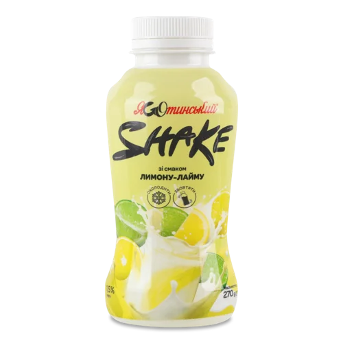 Коктейль Молочний 1.5% Зі Смаком Лимону-Лайму В/ґ, п/пл 270г