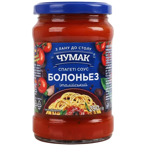 Соус Чумак Болоньез для спагеті 290г