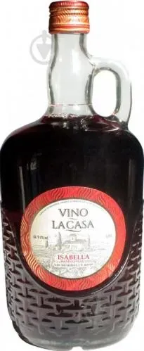 Вино 'Ізабелла' червоне натуральне солодке Аліанца Вин 1л