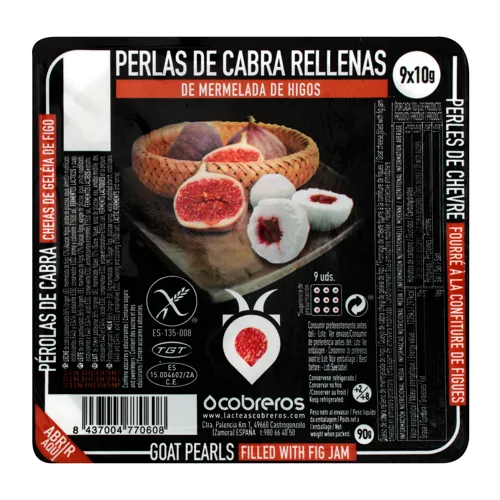 Сир 40% козячий з інжиром Перлина Cоbreros п/у 90г