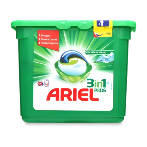 Гель для Прання В Капсулах Ariel Гірське Джерело, В/ґ, 23*28.8г