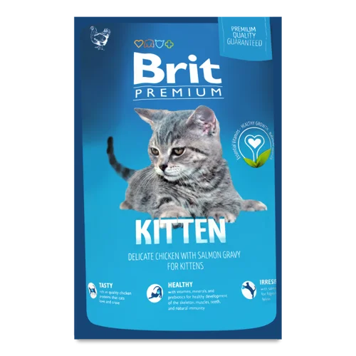 Корм Сухий Brit Premium для Кошенят з Куркою, в/ґ, 1.5 кг