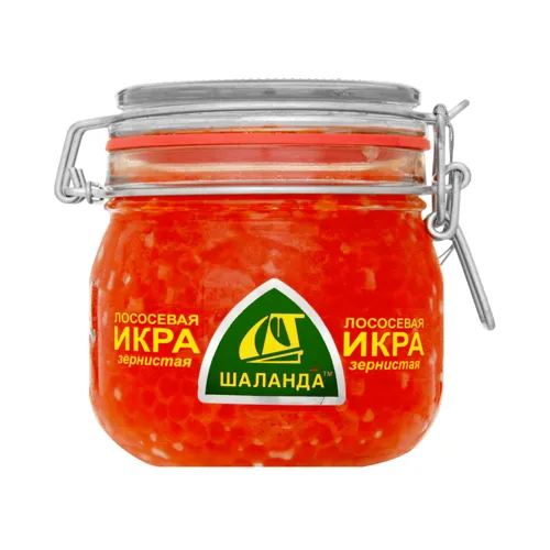 Ікра лососева зерниста солена Шаланда с/б 600г