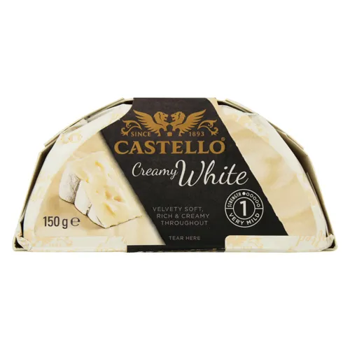 Сир 65% м'який з білою пліснявою Creamy White Castello к/у 150г