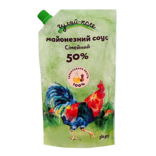 Соус майонезний 50% Сімейний Гуляй-поле д/п 350г