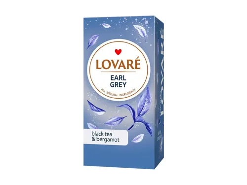 Чай чорний Lovare Bergamot кенійський з ароматом бергамоту та мандарину 24шт х 2г