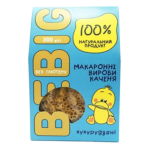 Макарони BeBig кукурудзяні без глютену 300г