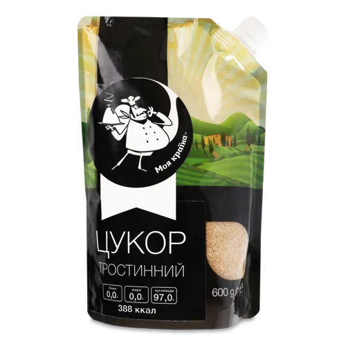 Цукор Тростинний Вищого Ґатунку, д/п 600г