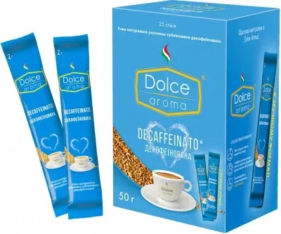 Кава Dolce Aroma Decaffeinato розчинна сублімована 50г