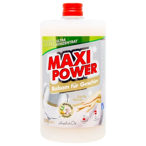 Засіб Maxi Power для миття посуду Мигдаль 1л