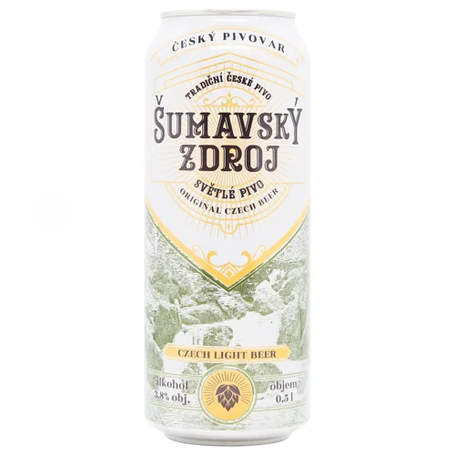 Пиво Sumavsky Zdroj світле 3,8% 0,5л