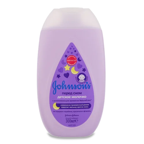 Дитяче Молочко Перед сном Johnson's, натуральне, в/пл, 300мл
