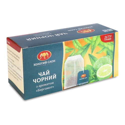 Чай Чорний З Ароматом Бергамоту, В/Ґ, К/У 20х1.5г