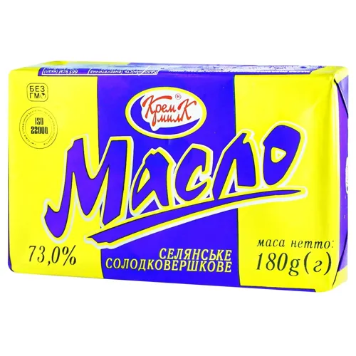 Масло селянське 73% 180г