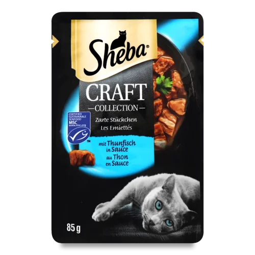 Корм Консервований Для Дорослих Котів З Тунцем У Соусі, Сraft Collection Sheba, З/Б 85г