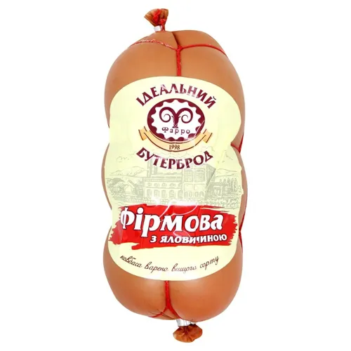 Ковбаса Фарро Фірмова з яловичиною варена