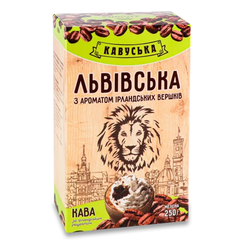 Кава Натуральна Смажена Мелена З Ароматом Ірландських Вершків, к/у 250г