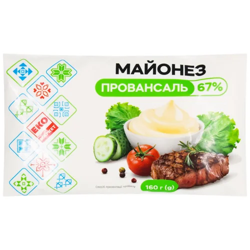 Майонез Еко Маркет Провансаль 67% 160г