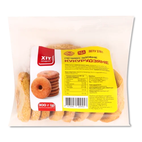 Печиво Здобне Кукурудзяне, в/ґ, 300г