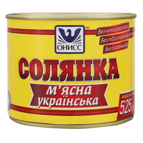 Консерва Солянка м'ясна українська Онисс з/б 525г
