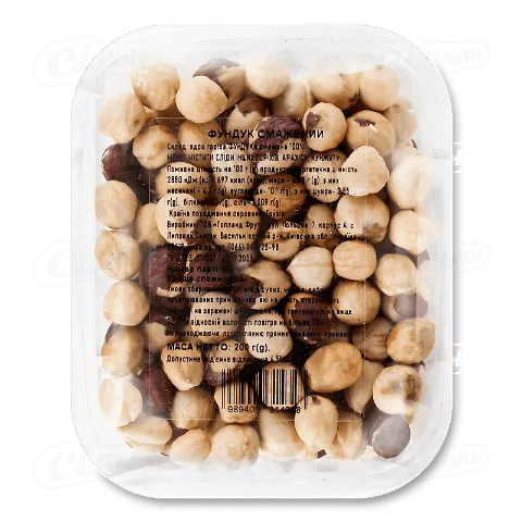 Фундук смажений, 200г