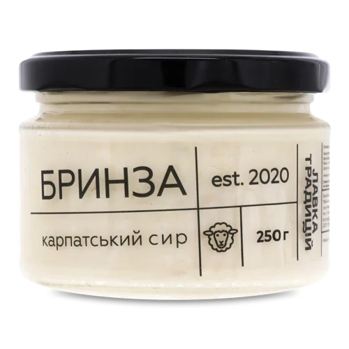 Сир Бринза Овеча Лавка Традицій Скляна Банка, 250г