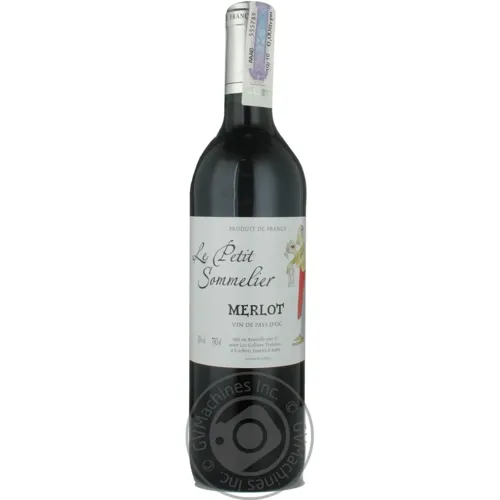 Вино Le Petit Sommelier Merlot червоне сухе 13% 0,75л