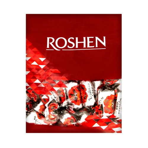 Цукерки глазуровані шоколадною глазур'ю Червоний мак Roshen м/у 155г
