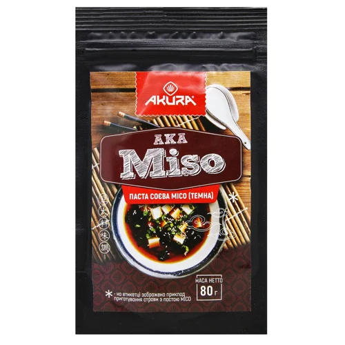 Паста соєва Akura Місо темна 80г