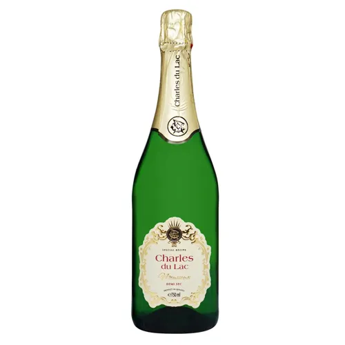 Вино ігристе Charles du Lac Blanc біле напівсухе 8,4% 0,75л