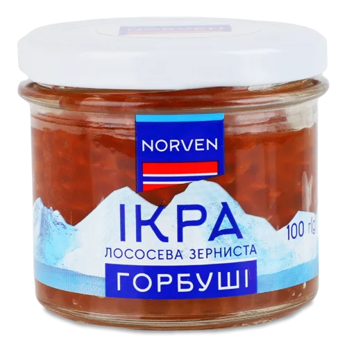 Ікра Горбуші Зерниста Вищого Ґатунку С/Б 100 Г