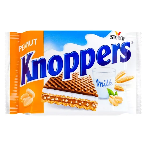 Вафлі Knoppers Peanut з начинкою 25г