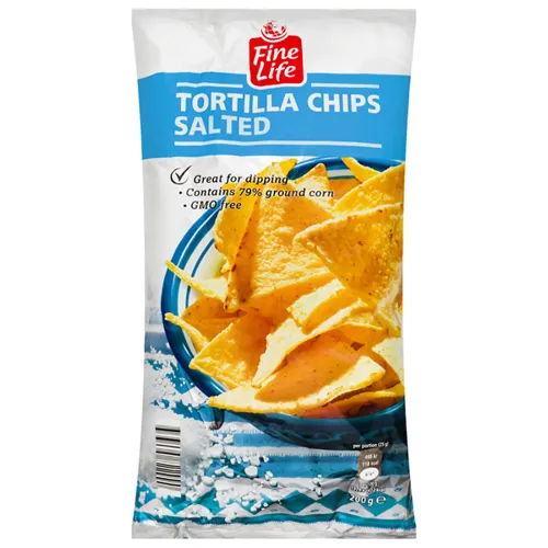 Чіпси кукурудзяні з сіллю Fine Life 200г