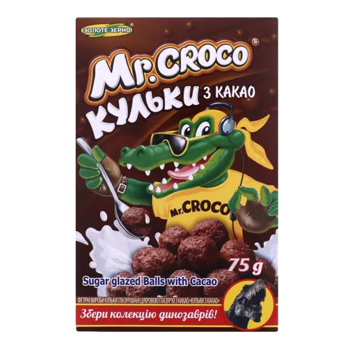 Сухий сніданок Кульки з какао Mr. Croco