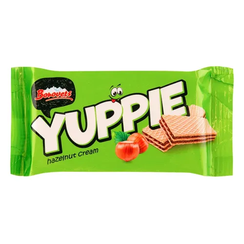 Вафлі Yuppie міні з горіховим кремом 45г