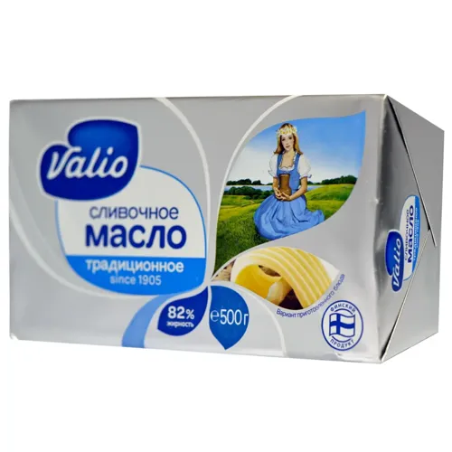 Масло Valio вершкове традиційне 82% 500г