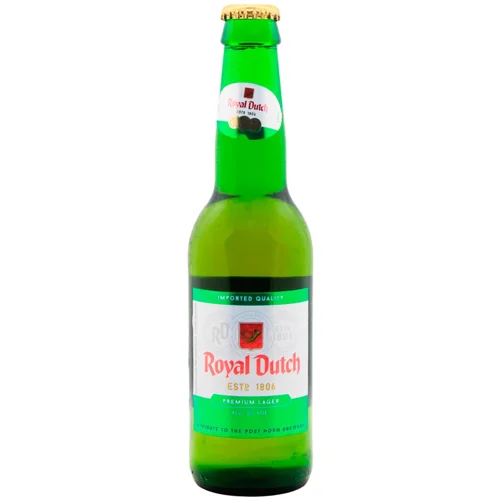 Пиво Royal Dutch Premium Lager світле фільтроване 5% 0,33л