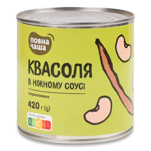 Квасоля «Повна Чаша»® в ніжному соусі стерилізована