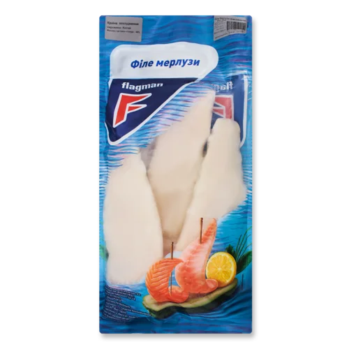 Філе Мерлузи Без Шкіри Вищого Ґатунку, М/У, 1кг