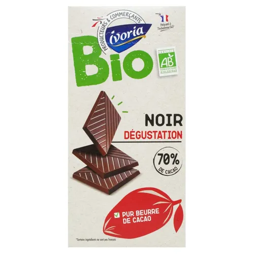 Шоколад Чорний 70% Какао IVORIA 100g