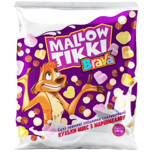 Сніданок Brava Кульки Мікс з маршмеллоу 300г