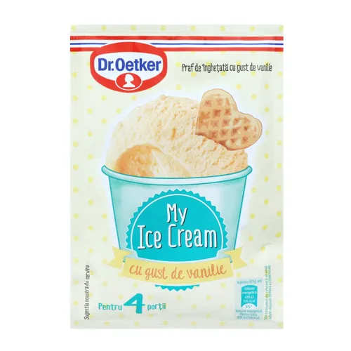 Суміш суха для приготування морозива з ванільним смаком Dr.Oetker м/у 65г