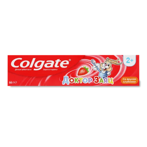 Зубна Паста Дитяча Полуниця Доктор Заяц Colgate 50мл, с/в
