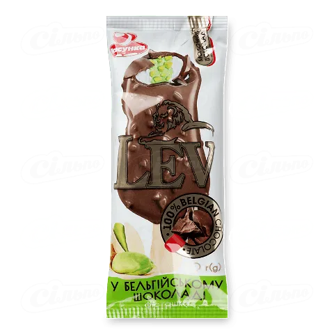 Морозиво «Ласунка» Lev фісташки у молочному шоколаді, 80г