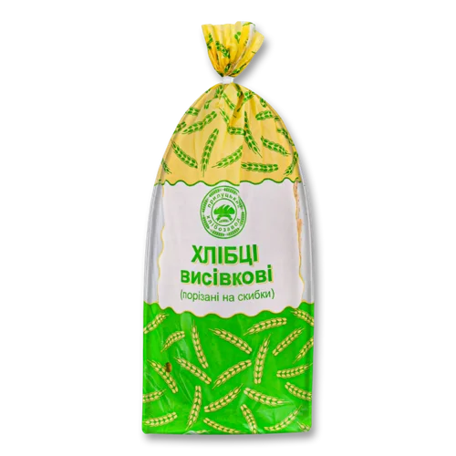 Хлібці Висівкові Нарізні, Прилуцький Хлібозавод, м/у 0.4кг
